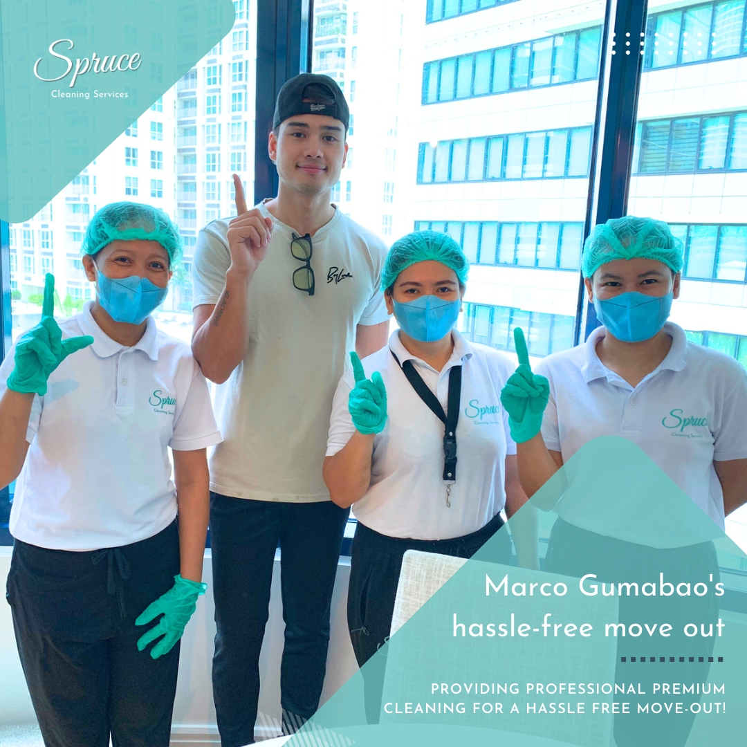 Marco Gumabao with Spruce agents.